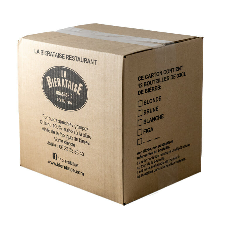 Carton assortiment de bières 33 cl - La bierataise