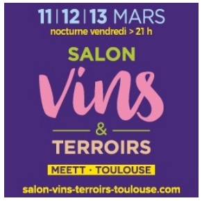 Ce weekend retrouvez nous au salon vins et terroirs au MEET de TOULOUSE