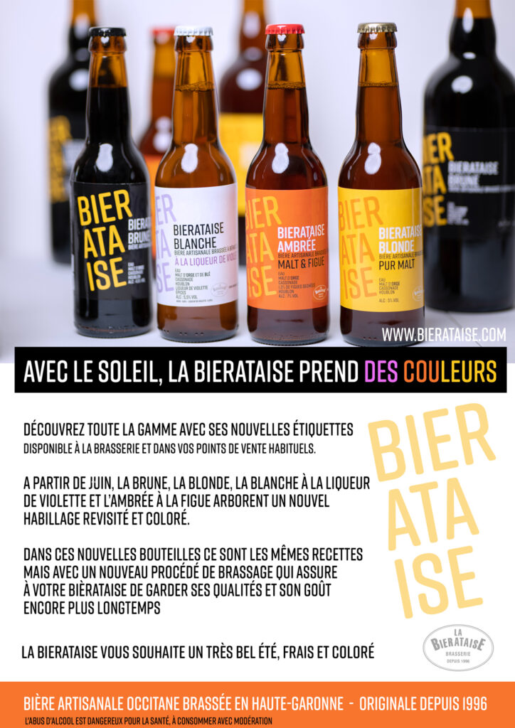 Avec le soleil qui arrive La Bierataise prend des couleurs ! Découvrez nos nouvelles étiquettes!